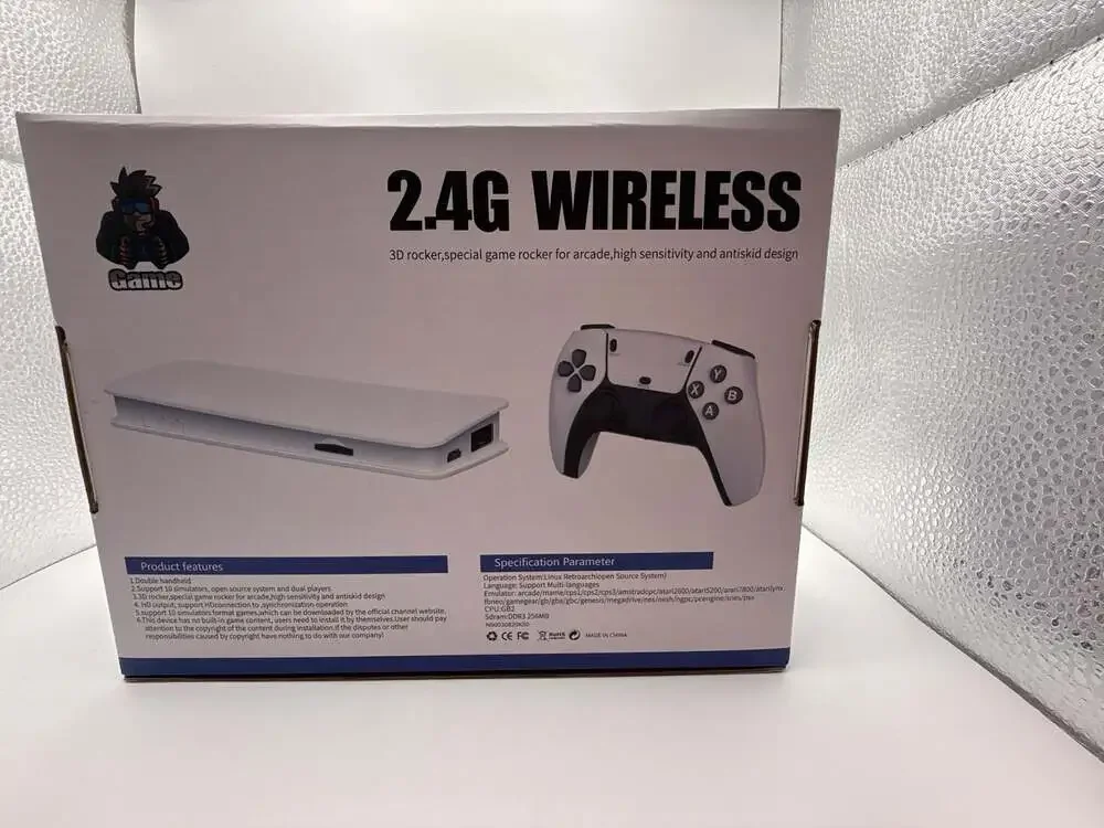M15 Retro 4K Wireless Game Stick Console with Dual 2.4G Controllers